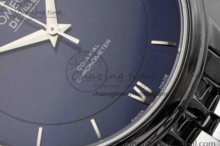 0524 De Ville SS DIWF 1:1 Best Edition Deep Blue Dial SS Markers on SS Bracelet MIYOTA Thermal 7849